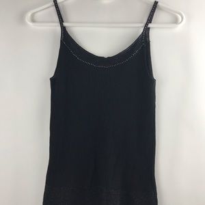 Easel Spaghetti Strap Tank Small with Rhinestones